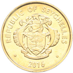 Монета 5 центов 2016 года Сейшелы