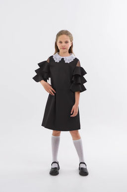 Школьное платье с добавлением вискозы для девочки Happyfox