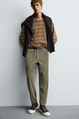 CARROT FIT CORDUROY TROUSERS - Zara фото 5