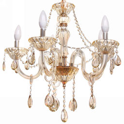 Люстра подвесная в стиле барокко "Armonia" 5*40Вт 25-S9006 со стеклянными основаниями