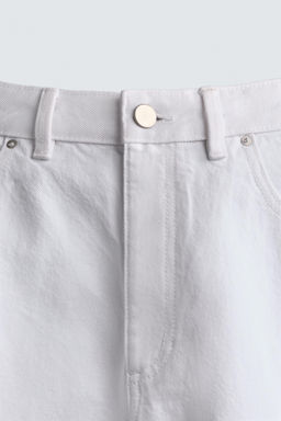 PANTAL?N BARREL FIT / Blanco