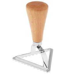 Штамп металлический для пельменей Треугольник 7х7х7см h10см, деревянная ручка, на картоне (Китай)