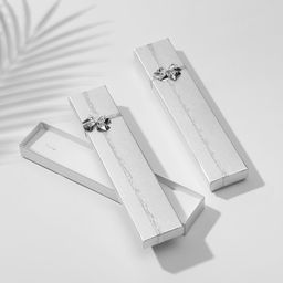 Набор коробочек под браслет/цепочку/часы 6шт.  "Слиток", 21*4, цвет серебро (1195296)