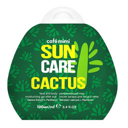 КМ caf?mimi Гель после загара д/лица и тела Cactus, увлажняющий 100мл.14 /552506/