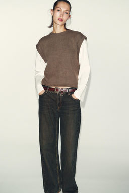 CONTRAST WAISTCOAT T-SHIRT