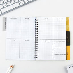 Планинг с разделителями Проект, мягкая обложка, формат А5, 50 листов - Artfox фото 5