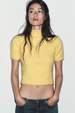 SOFT KNIT SHORT SLEEVE JUMPER - Zara фото 5