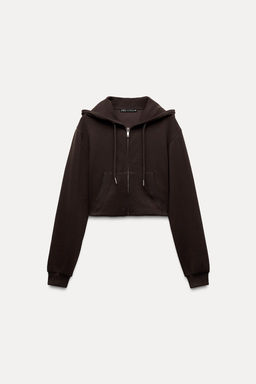 INTERLOCK CROPPED SWEATSHIRT - Zara фото 32