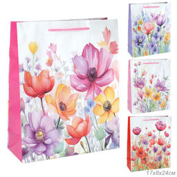 Пакет подарочный 17х24х8 / 1261-S /уп 12/600/1200/