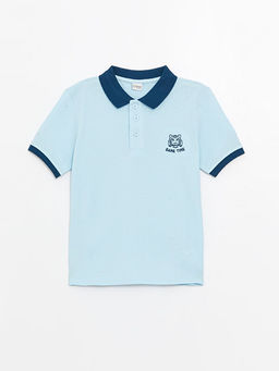 Polo Yaka Nak??l? K?sa Kollu Erkek ?ocuk Ti??rt