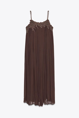 ZW COLLECTION LONG EMBROIDERED DRESS - Zara фото 14