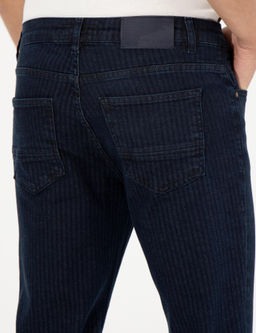 Lacivert Slim Fit Jean Pantolon