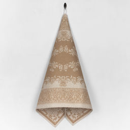 07с-39ЯК 50*70 Полотенце "Акантус" цв. теплый бежевый