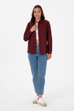 Kad_n Bordo Uzun Kollu Basic G_mlek Sepette S_rpriz _ndirim - U.s. polo assn фото 4