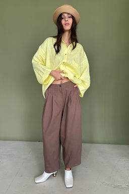 Брюки-бананы DENIM086/02/Песочный