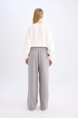 Классные широкие спортивные штаны с эластичной резинкой на талии - Defacto фото 6