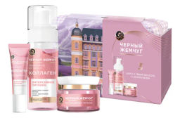 ЧЕРН.ЖЕМЧУГ набор "Коллаген" (пенка-мусс д/умывания 150мл+крем д/лица 46мл+крем д/век 17мл)