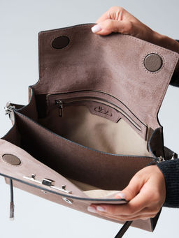 Замшевая сумка Rachel DBR 31361 капучино  фото 8