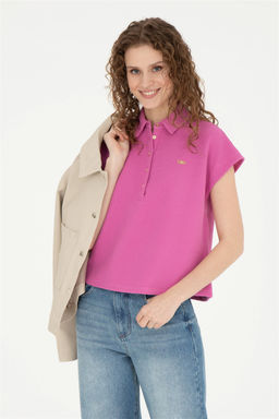 Женская фиолетовая футболка