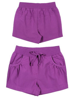 CRB wear/CK 7T102 Шорты для девочки, темно-лиловый/Ex.Cherubino  фото 2