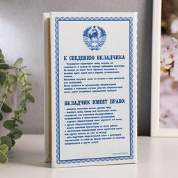 Шкатулка книга - сейф «Сберегательная книжка», дерево, 21×14.5×5 см