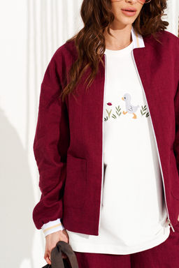 костюм женский 2-х предметный (блузон + Брюки) - Elletto фото 5