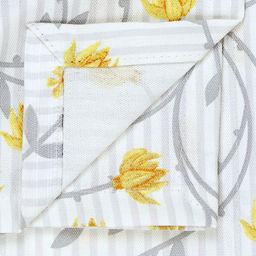 "Ароматный жасмин-К" Скатерть 150х145см, длина стола до 110см, на 4 персоны, хлопок "Премиум" 186г/м2, "Домашняя мода" (Россия)