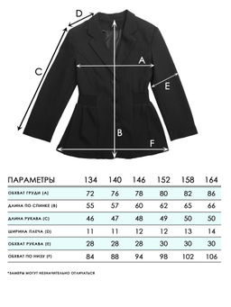 Пиджак для девочек - Синий мир фото 5