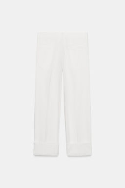 JEANS ZW COLLECTION RECTOS TIRO BAJO / Blanco - Zara фото 8