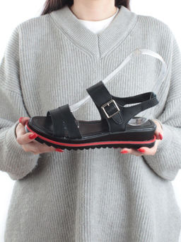 08-PEXL76-2 BLACK Босоножки женские (натуральная кожа) - Фабричный китай фото 2