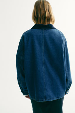 Chaqueta denim con cuello de pana - H&m фото 5