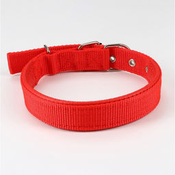 Ошейник Комфорт комбинированный, 55 х 2,5 см, ОШ 40-50 см, красный - Пижон фото 2