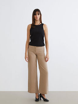 ?izgili Modal Kar???ml? Kad?n Pantolon