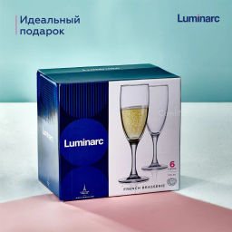 Набор фужеров для шампанского ФРЕНЧ БРАССЕРИ 6шт 170мл арт.H9452 /Люминарк/ - Luminarc фото 6