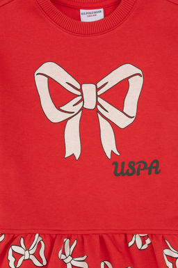 K_z _ocuk K_rm_z_ _rme Elbise - U.s. polo assn фото 3