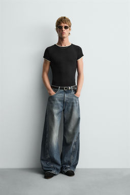BAGGY FIT TWISTED-SEAM JEANS