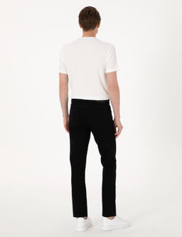 Siyah Straight Fit Jean Pantolon