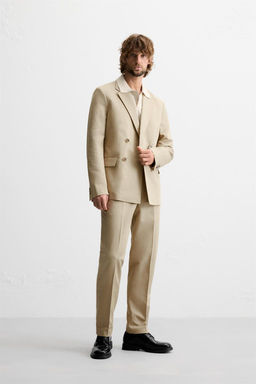 LINEN - COTTON SUIT TROUSERS