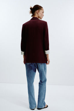 PRINTED CUFF BLAZER - Zara фото 4