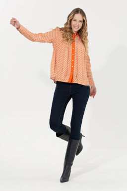 U. S. Polo Assn Женская рубашка с длинным рукавом с плиткой - U.s. polo assn фото 3