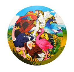 Зоопазл "Птицы" 9 дет. (дерево) арт.8277 390 /20