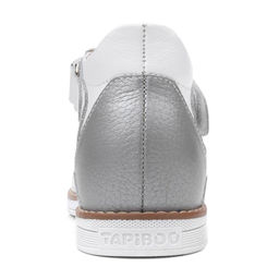 Сандалии детские 26033 кожа, ЛАНДЫШ серебристый/бабочки - Tapiboo фото 6