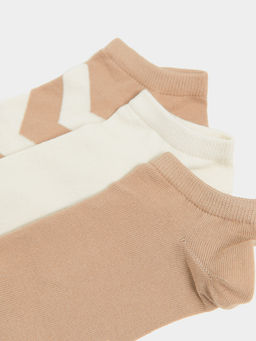 Носки женские мультипак (3 пары) в бежевом цвете - Mark formelle фото 4