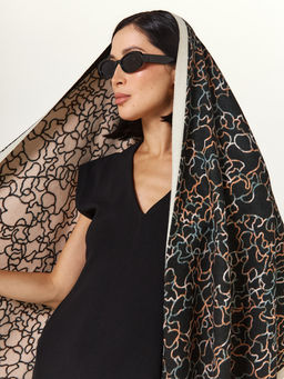 в составе ШЕРСТЬ и КАШЕМИР Большой, мягкий, теплый двусторонний палантин - Tantino фото 17