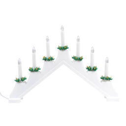 ULD-L7101-007/SWA WARM WHITE IP20 WHITE BRIDGE Фигура светодиодная Новогодняя горка, 39,5х30,5см. 7 светодиодов. Теплый белый свет. Корпус белый. Материал пластик. TM Uniel