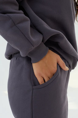 Костюм женский из Футера с начесом Графит Рост 160-175 см - Амавес-текстиль фото 7