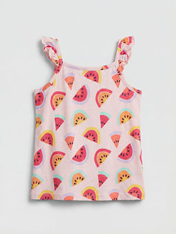 Kare Yaka Bask?l? K?z ?ocuk Atlet