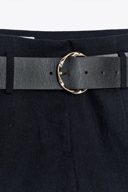 BELTED BERMUDA SHORTS - Zara фото 8