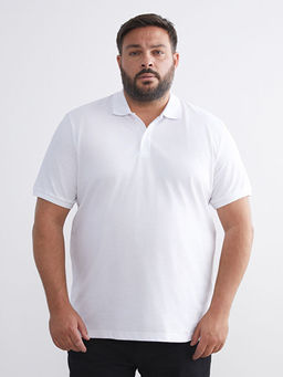 B?y?k Beden Polo Yaka Pike Erkek Ti??rt