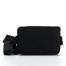 Сумка детская поясная на молнии, чёрная